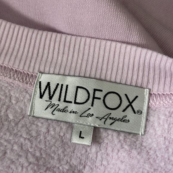 Wildfox Sommer Sweatshirt Womens Large Earthy Crewneck Oversize Pastel Cozy Soft - Picture 3 of 11